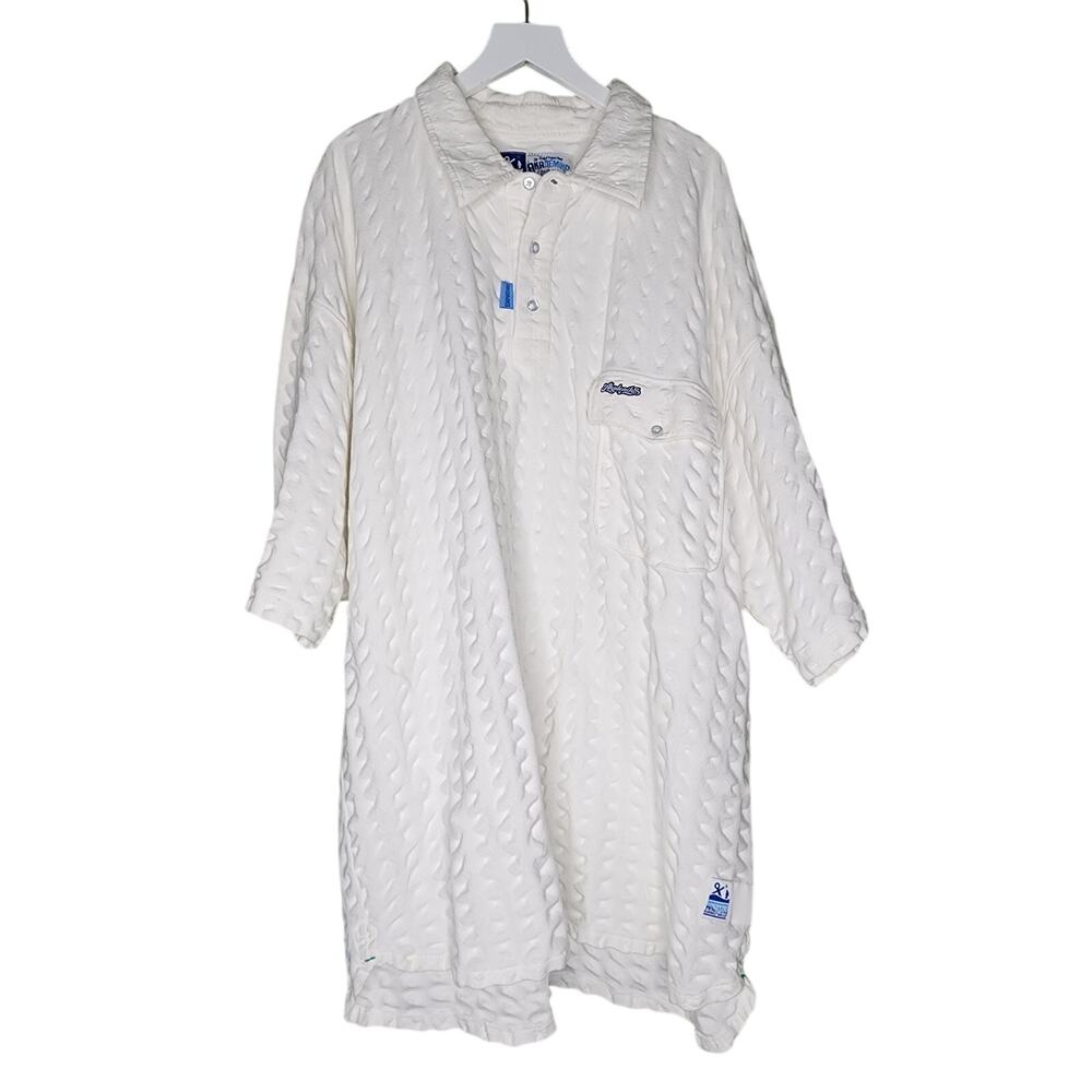 Akademiks Polo Shirt XXL White Short Sleeve Casual 90s Y2K Flap Pocket‎